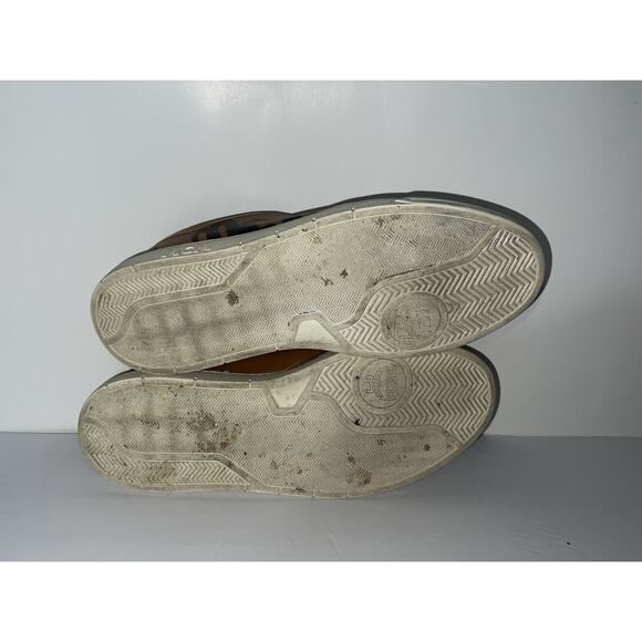 MCM Lo Sneakers in Visetos Large MCM Print canvas Tan Leather Size 43 - Picture 6 of 8